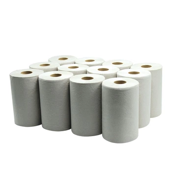 Рушники Tischa Papier в рулоні Basic MINI з макулатури сірого кольору