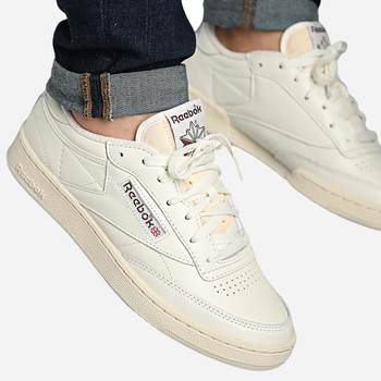 Sneakersy męskie do kostki Reebok Club C 85 Vintage 100007795 44.5 Beżowe (4065418229920)