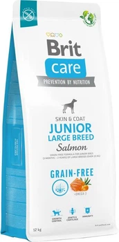 Сухой корм Brit Care Dog Grain-free Junior Large Breed для молодых собак больших беззерновых пород с лососем 12 кг (172201)