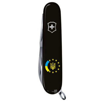 Нож Victorinox Huntsman Ukraine 91мм/15функ/Украина ЕС/черный