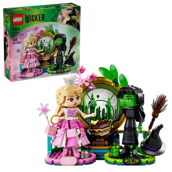 Zestaw klocków LEGO Wicked Bright 2024 Figurki Elphaby i Glindy 558 elementów (75682)