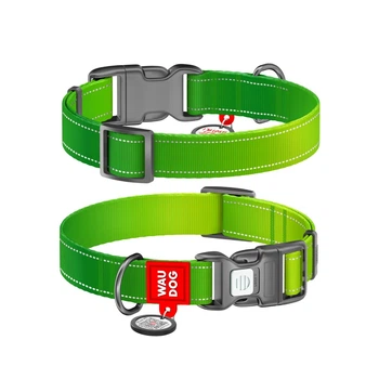 Нашийник для собак Collar Waudog Nylon Mono L - салатовий