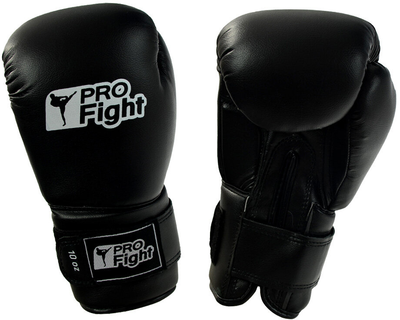 Rękawice Profight PVC bokserskie rozmiar 12 Czarne (5902860631262)