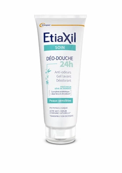Гель-дезодорант для душа з пробіотиками "Захист 24 години" Etiaxil Care Deo-Douche Protection 24H Deodorant Shower Gel Tube
