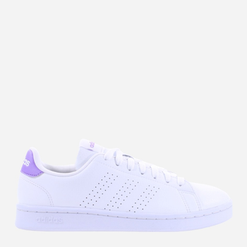 Tenisówki damskie skórzane adidas Advantage HR0320 37.5 Biały/Fioletowy (4066748734009)