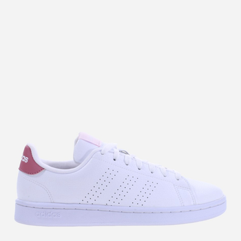 Tenisówki damskie skórzane adidas Advantage HR0322 39.5 Biały/Ciemnoróżowy (4066748730087)