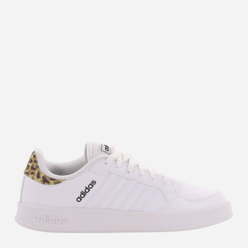 Tenisówki damskie z eko skóry adidas Breaknet GX7213 37.5 Biały/Brązowy (4065426208023)