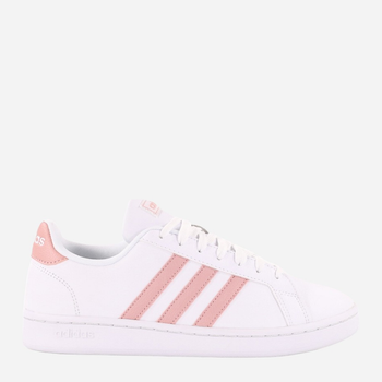 Tenisówki damskie skórzane adidas Grand Court GX8182 36 Biały/Jasnoróżowy (4065419529951)