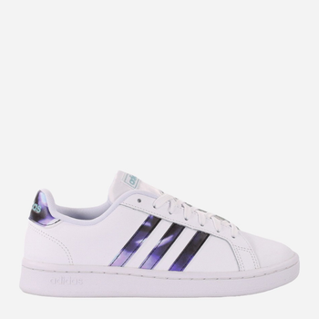 Tenisówki damskie skórzane adidas Grand Court H00705 37.5 Biały/Fioletowy (4064047588323)