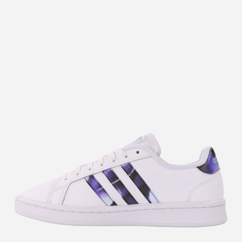 Tenisówki damskie skórzane adidas Grand Court H00705 36 Biały/Fioletowy (4064047588316)