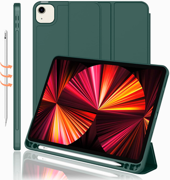 Чехол-книжка CDK для Apple iPad Air 11" M4 2026 | Экокожа силикон Smart Case Слот Стилус (011190) (green)