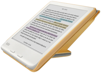 Чохол на читач електронних книг Kobo Libra Colour SleepCover Butter Yellow (N428-AC-YL-E-PU)