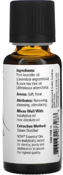 Эфирные масла, смесь лаванды и чайного дерева Now Foods Levander Tea Tree Oil 30 ml