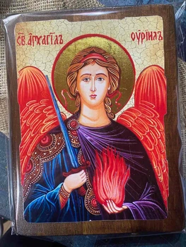 Икона Уриил Архангел на дереве 170*230 мм