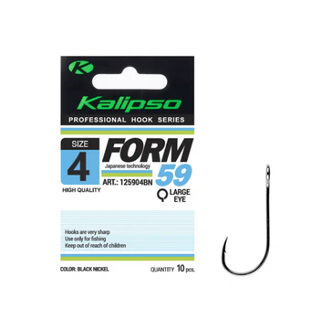 Крючок Kalipso Form-59-125904BN №4 (10шт) s59,55061016