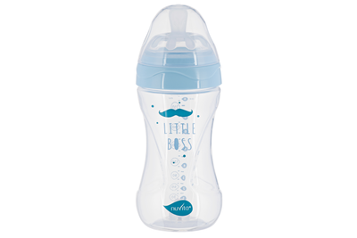 Пляшка для годування Nuvita Mimic Collection 250мл, 3міс+, антиколікова, блакитний (NV6031AZZURO)