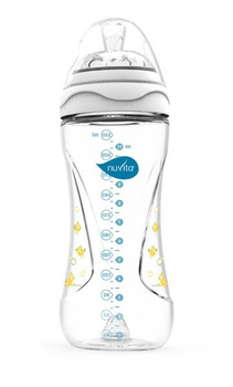 Пляшка для годування Nuvita Mimic 330мл, 4міс+, антиколікова, білий (NV6050White)