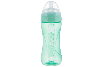 Пляшка для годування Nuvita Mimic Cool 330мл, 4міс+, антиколікова, зелений (NV6052GREEN)