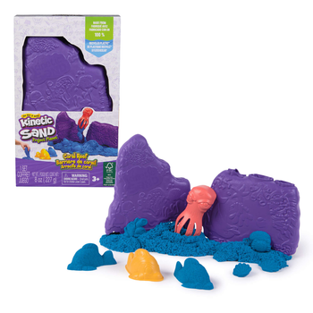 Кінетичний пісок Kinetic Sand Риф Кораловий 227 г з формочками (681147012738)