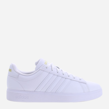 Tenisówki damskie z eko skóry adidas Grand Court 2.0 GW9213 41.5 Biały/Cytrynowy (4065427717906)