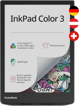 Электронная книга 7.8" PocketBook InkPad Color 3 32GB Linux 2900 мАч Черная (102371644) - Уценка