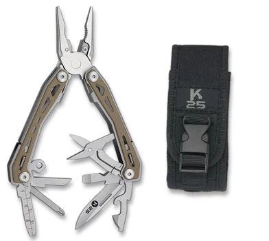Мультитул в нейлоновом футляре K25 черный (11150)