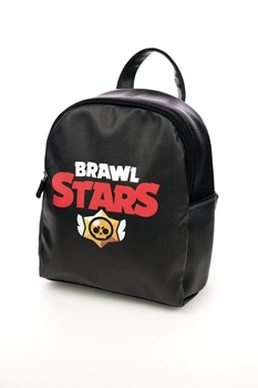 Рюкзак портфель дитячий Brawl Stars 26*20 см екокожа чорний (672406_1)