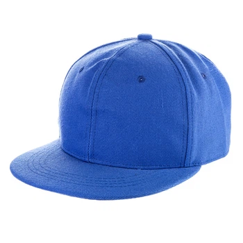 Кепка с прямым козырьком snapback синяя (7979)