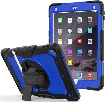 Чехол ARM Cover Apple iPad Mini 5 (7.9" экран) противоударный с подставкой 360° Black/Blue