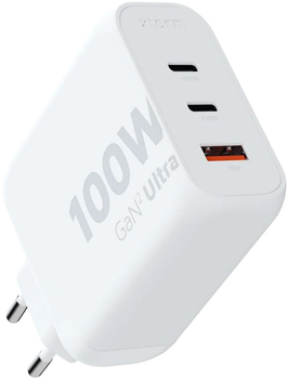 Мережевий зарядний пристрій Xtorm 100W GaN2 Ultra Charger White (XEC100)