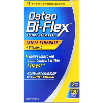 Здоровье суставов, тройная сила + витамин D, Osteo Bi-Flex, 120 таблеток в оболочке