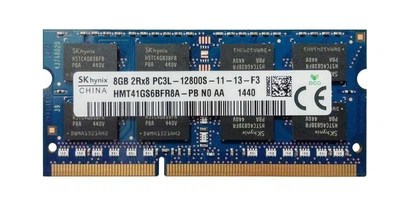 Оперативная память 8 ГБ, DDR3L, для ноутбуков, SK hynix (1600 МГц, 1.35 В, CL11, HMT41GS6BFR8A-PB Б/У