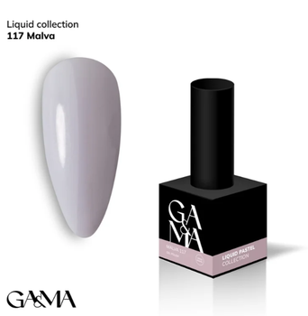 Гель-лак GA&MA Liquid pastel (Рідка пастель) 117 Мальва, 10 мл