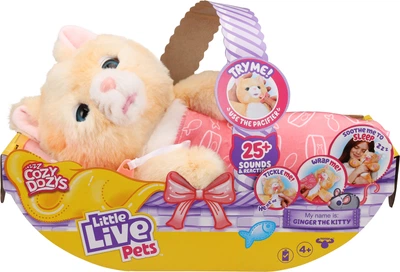 Интерактивная игрушка Moose Little Live pets Котенок-обнимашка Джинджер (630996264928)