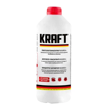 Антифриз Kraft G12/12+ Red концентрат для системы охлаждения 1.5 л (KF103)