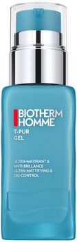 Żel do twarzy Biotherm Homme T-Pur Ultra matujący i kontrolujący wydzielanie sebum 50 ml (3614272975019)