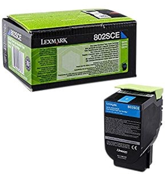 Тонер-картридж Lexmark 80C2SCE Cyan (734646497138)