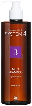 Шампунь Sim Sensitive System 4 №3 Mild Shampoo для профілактичного застосування для всіх типів волосся 500 мл (6417150024482)