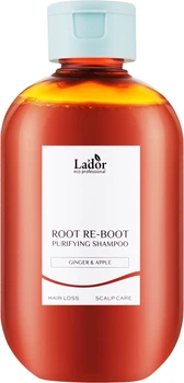 Шампунь проти випадіння волосся La'dor Root Re-Boot Purifying Shampoo Ginger&Apple для чутливої шкіри голови 300 мл (8808033021779)