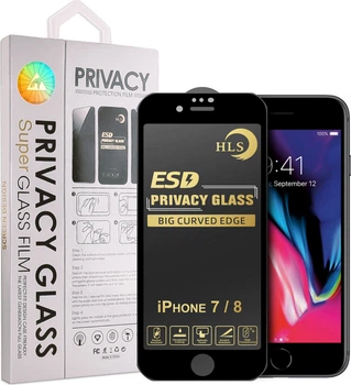 Защитное стекло Privacy iPhone 7 / 8 (с фильтром конфиденциальности) (37257)