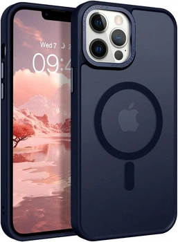 Противоударный чехол Space MagSafe iPhone 15 Pro (матовый) Blue (37930-28)
