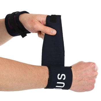Бинты кистевые для жима STRENGTH WRIST WRAPS EZOUS C-02 2шт черный
