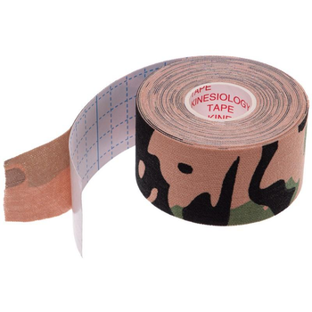 Кинезио тейп (Kinesio tape) SP-Sport BC-0474-3_8 размер 3,8смх5м камуфляж