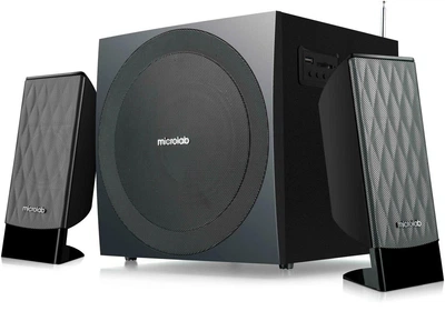 Колонки MICROLAB 2.1 M-300U Black ДУ,FM,USB,Sdcard (M-300U)