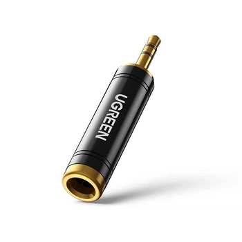 Переходник UGREEN AV168 3.5mm Male to 6.35mm Female Black (60711)