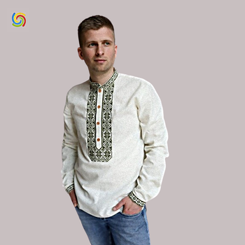 Сорочка Українська вишиванка 556311211 колір сірий розмір XXL/3XL