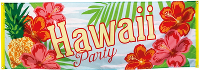 Банер для вечірки Godan Hawaii Party 74 x 220 см (8712026524812)