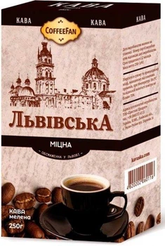Кава мелена CaffeeFan Львівська Міцна 250г