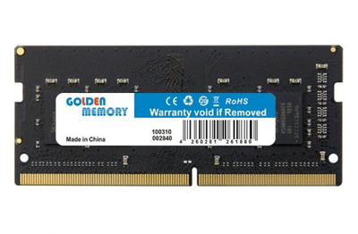 Память so-dimm, ddr4, 16Gb, 2666 MHz, Golden Memory, 1.2v, cl19 (gm26s19s6/16)