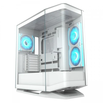 Корпус Midi-Tower без БЖ Cougar FV270 RGB White, 3*120mm, 1*140mm, ARGB Fan Pre-installed, Type-C x1, USB3.0 x2, Audio x1